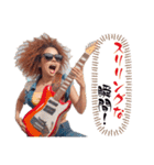 元気いっぱいのギタリスト（個別スタンプ：30）