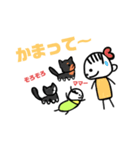 赤ちゃんと動物の共存。（個別スタンプ：34）