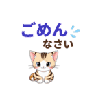 【デカ文字】気持ちを伝える猫スタンプ（個別スタンプ：5）