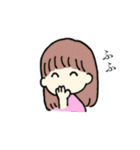 なかよしと使いたい女の子たち（個別スタンプ：4）