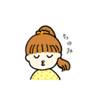 なかよしと使いたい女の子たち（個別スタンプ：6）