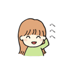 なかよしと使いたい女の子たち（個別スタンプ：7）