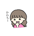 なかよしと使いたい女の子たち（個別スタンプ：17）