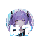 【日常】アニメスタンプ【女の子】（個別スタンプ：1）