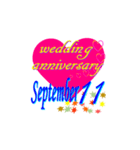 ♥️ポップアップ♥️結婚記念日9月1～15日（個別スタンプ：11）