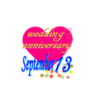 ♥️ポップアップ♥️結婚記念日9月1～15日（個別スタンプ：13）