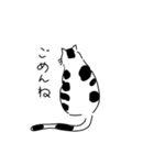 白黒ねこの日常（個別スタンプ：13）