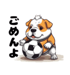 サッカー好きなわんこ達（個別スタンプ：19）