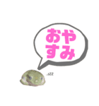 イエアメガエルのデカ文字スタンプ（個別スタンプ：11）