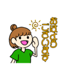 お団子ちゃんとマルコメ君（個別スタンプ：1）