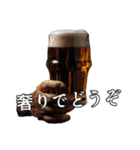 ⚫ビールで飲みに誘う【ずっと使える】（個別スタンプ：19）