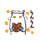 【読書の秋】フクロウのようなもの（個別スタンプ：31）