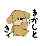 プードル犬『関西弁』（個別スタンプ：4）