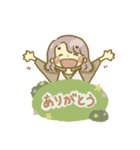 太眉女子（個別スタンプ：8）