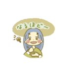 太眉女子（個別スタンプ：12）