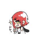 赤いあの子（個別スタンプ：6）
