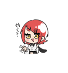 赤いあの子（個別スタンプ：18）