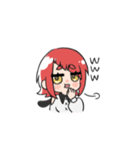 赤いあの子（個別スタンプ：20）