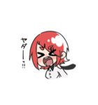 赤いあの子（個別スタンプ：26）