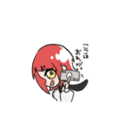 赤いあの子（個別スタンプ：28）