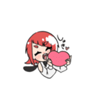 赤いあの子（個別スタンプ：32）
