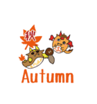 動くモブドの秋Autumn（個別スタンプ：1）