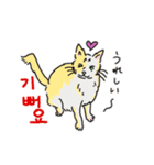 うちの猫と韓国語2（日本語訳あり）（個別スタンプ：9）