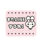 飛び出す⬛ウサギ❷❻⬛挨拶【ピンク】（個別スタンプ：11）