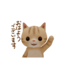 [動く]3D 子猫さんのデイリースタンプ♡（個別スタンプ：1）