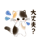水彩♡ふわふわ♡秋の子猫（個別スタンプ：34）