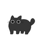 もちゃねこ黒【文字なし】（個別スタンプ：6）