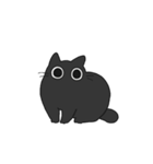 もちゃねこ黒【文字なし】（個別スタンプ：23）