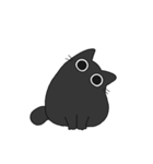 もちゃねこ黒【文字なし】（個別スタンプ：34）