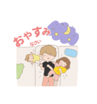 ママと姉妹のスタンプ（個別スタンプ：6）