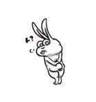 不愉快なウサギ（個別スタンプ：5）