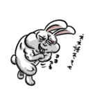 不愉快なウサギ（個別スタンプ：24）