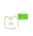 ねこの万能絵文字スタンプ（個別スタンプ：4）