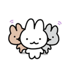 ひらたいうさぎ（はるタイプ2）（個別スタンプ：2）
