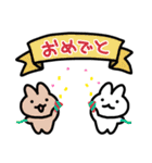 ひらたいうさぎ（はるタイプ2）（個別スタンプ：34）