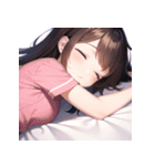 睡眠女子（個別スタンプ：9）