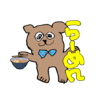 娘が描いた熊ひゃん（個別スタンプ：3）