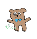 娘が描いた熊ひゃん（個別スタンプ：6）