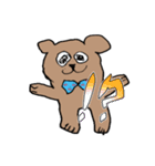 娘が描いた熊ひゃん（個別スタンプ：7）
