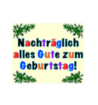 誕生日おめでとうアニメカード（ドイツ語）（個別スタンプ：10）