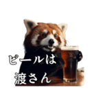 ⚫飲みたがりアライグマ～飲みに誘う～（個別スタンプ：31）