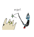 ネコと紳士（個別スタンプ：4）