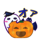 水彩風♡秋とおばけとハッピーハロウィン☆（個別スタンプ：27）