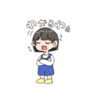 オーバーオールちゃん1（個別スタンプ：2）