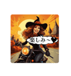 バイク大好き！魔女ライダー集結！（個別スタンプ：6）