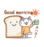 毎日おはよう猫 3（一言添えて）（個別スタンプ：27）